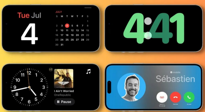 黄石港苹果手机维修分享iOS17横屏充电待机显示有什么好处 